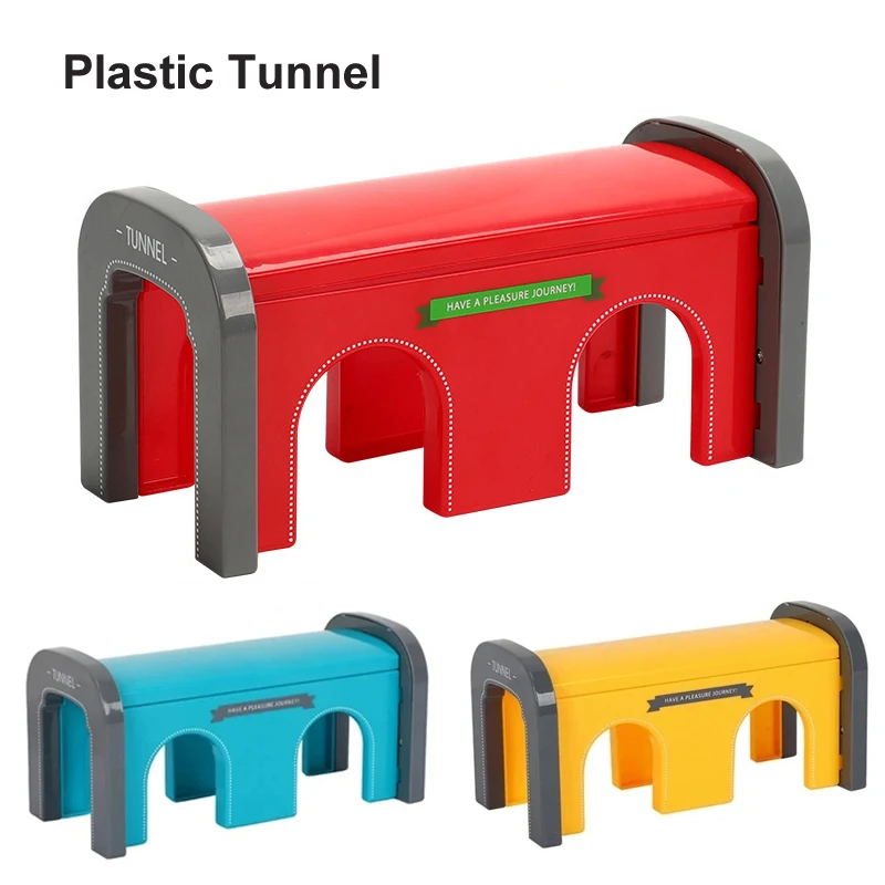 Wooden Tracks Accessories Plastic Tunnel Cave fit for Brand Wooden Train Tracks Railway Toys for Children Gifts