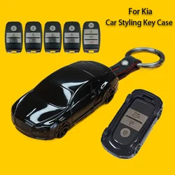 Car Model for Hyundai Kona Ionia Tucson for KIA Sportage Optima Sorento Carnival Remote Car Key Case Cover Keychain Accessories