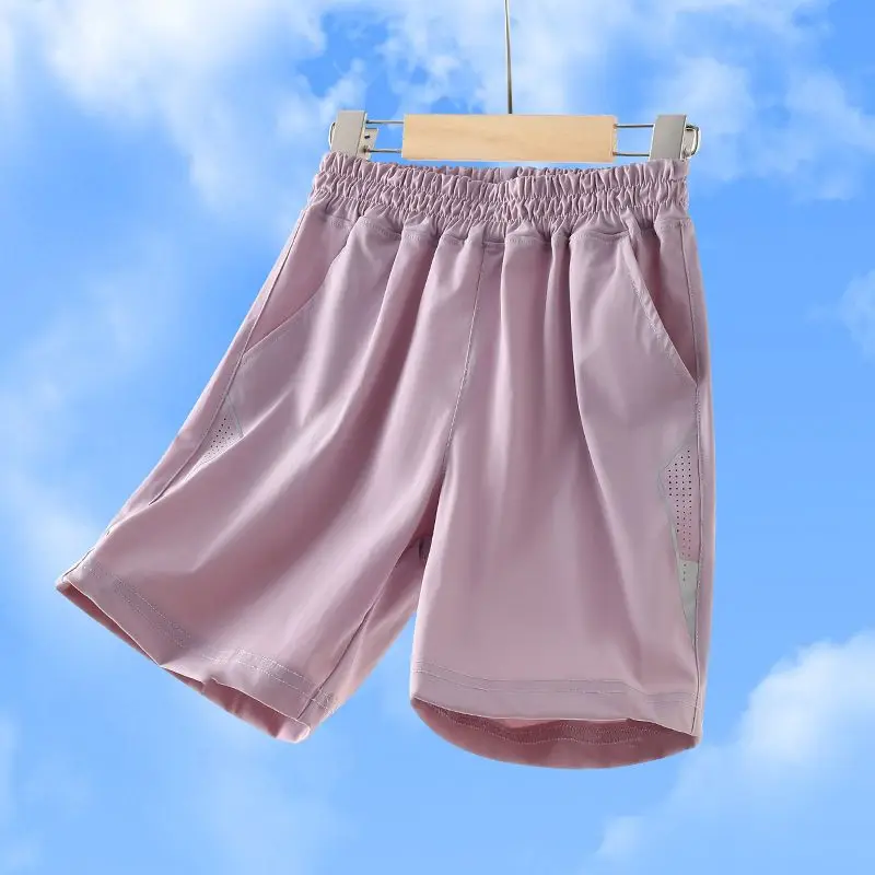 Girls' Quick Dry Mesh Sports Shorts 2026 Summer Lightweight Outdoor Casual Wear Ventilated​