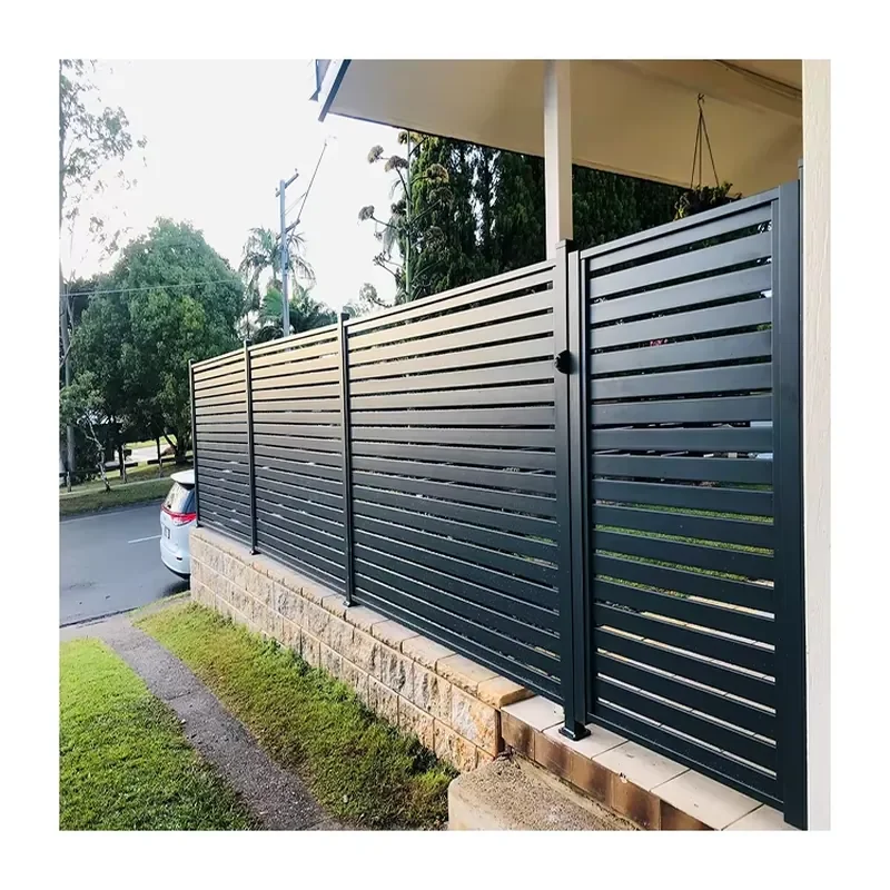 Modern Outdoor Decorative Aluminum Swimming Pool Fence with Round Design Privacy Eco-Friendly White/Black