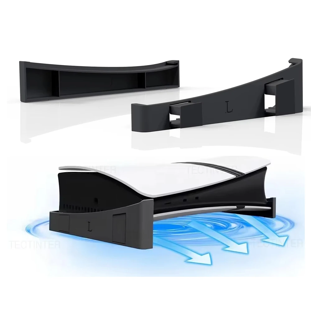 2PCS Cooling Horizontal Base For PS5 Slim/Pro Console Bracket Stand Dock Mount Holder for PS5 Disc & Digital Edition Accessories