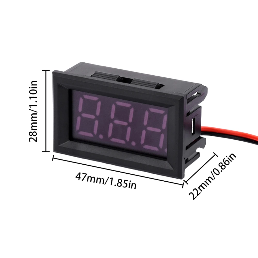 Digital Voltmeter AC70~500V Voltage Panel Meter Red/Blue/Green/White/Orange For 12V 24V 110V 220V Electromobile Motorcycle Car