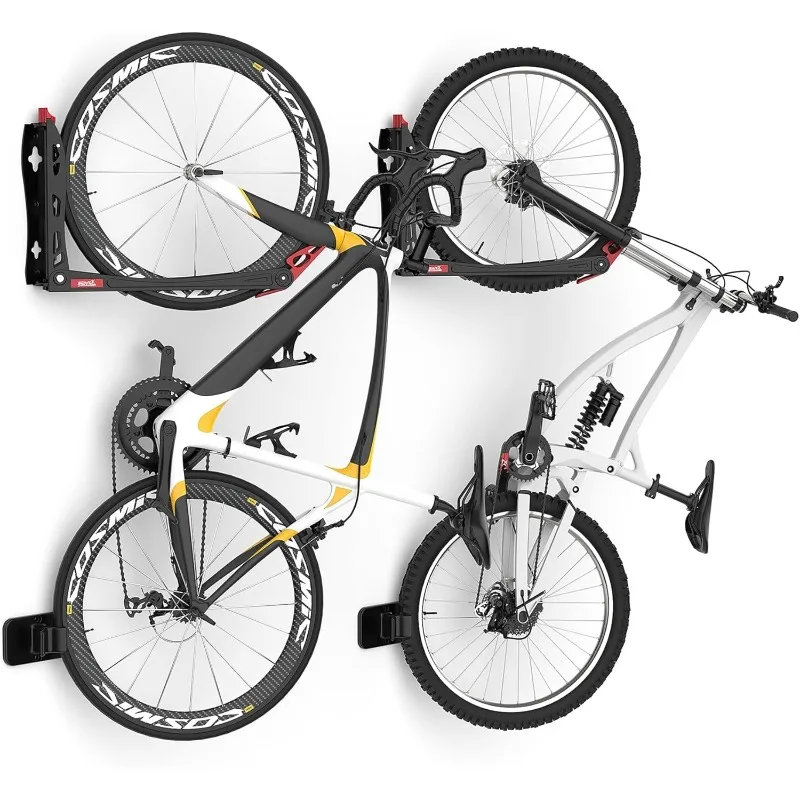 

No Lifting Swivel Racks, Space Saving Wall Mounted Holder for Garage, Vertical Wall Hangers for Home