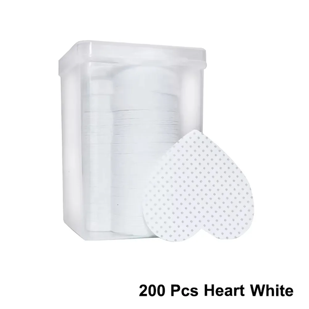 Tablette de coton propre non tissée, 200 pièces/boîte, Extension de cils, tampon en coton, lingettes de colle pour ongles, dissolvant de vernis Gel