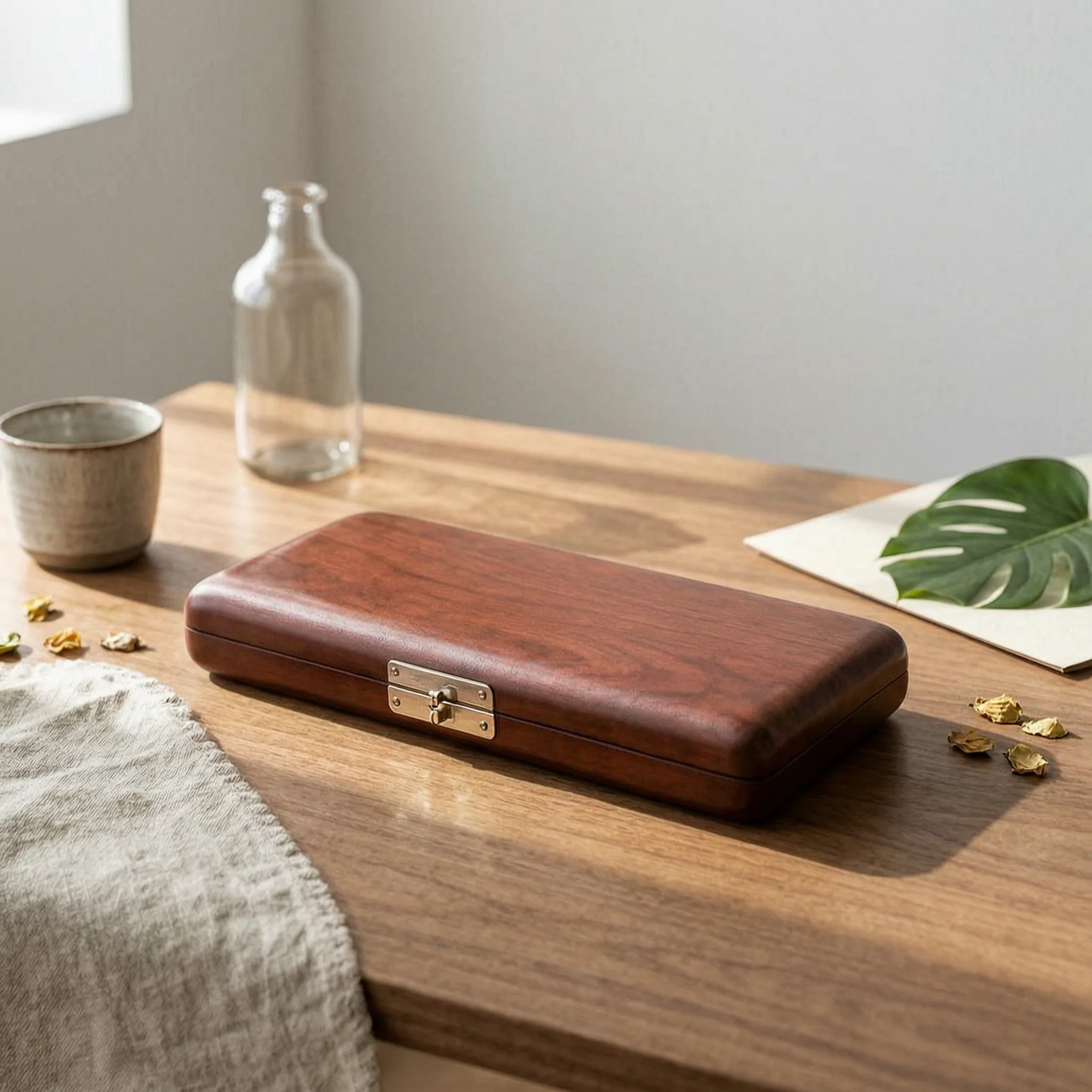 

Flute Headjoint Case Solid Wood Flute Headjoint Box Music Accessory Portable Safeguarding for Travel