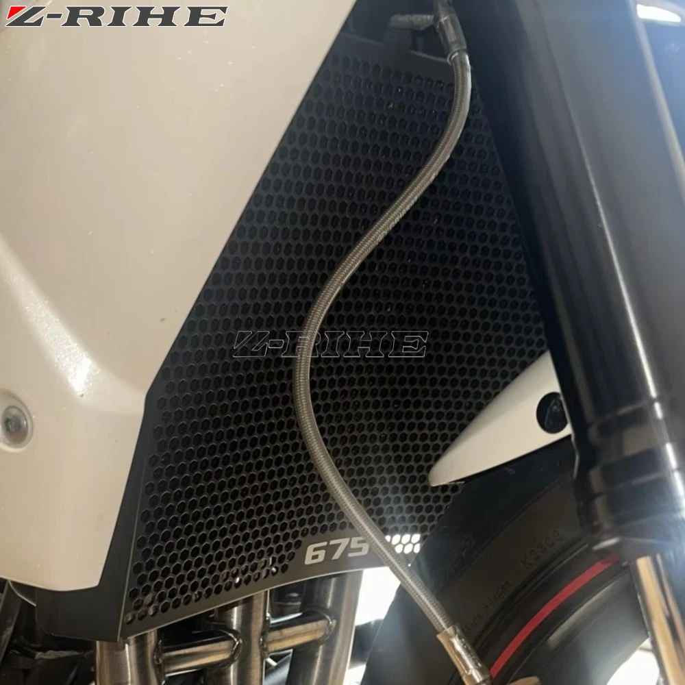 Motorcycle Radiator Guard Grille Cover For Street Triple R Street Triple675 675 R 675R 2008 2009 2010 2011 2012 2013 2014 - 2016