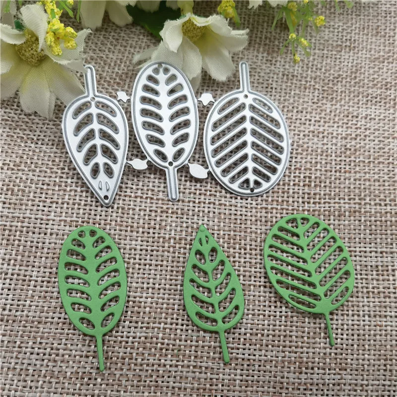 3pc leaf cute tree die Metal Die Cutting Dies Stencil Scrapbooking Photo Album Card Paper Embossing Craft DIY