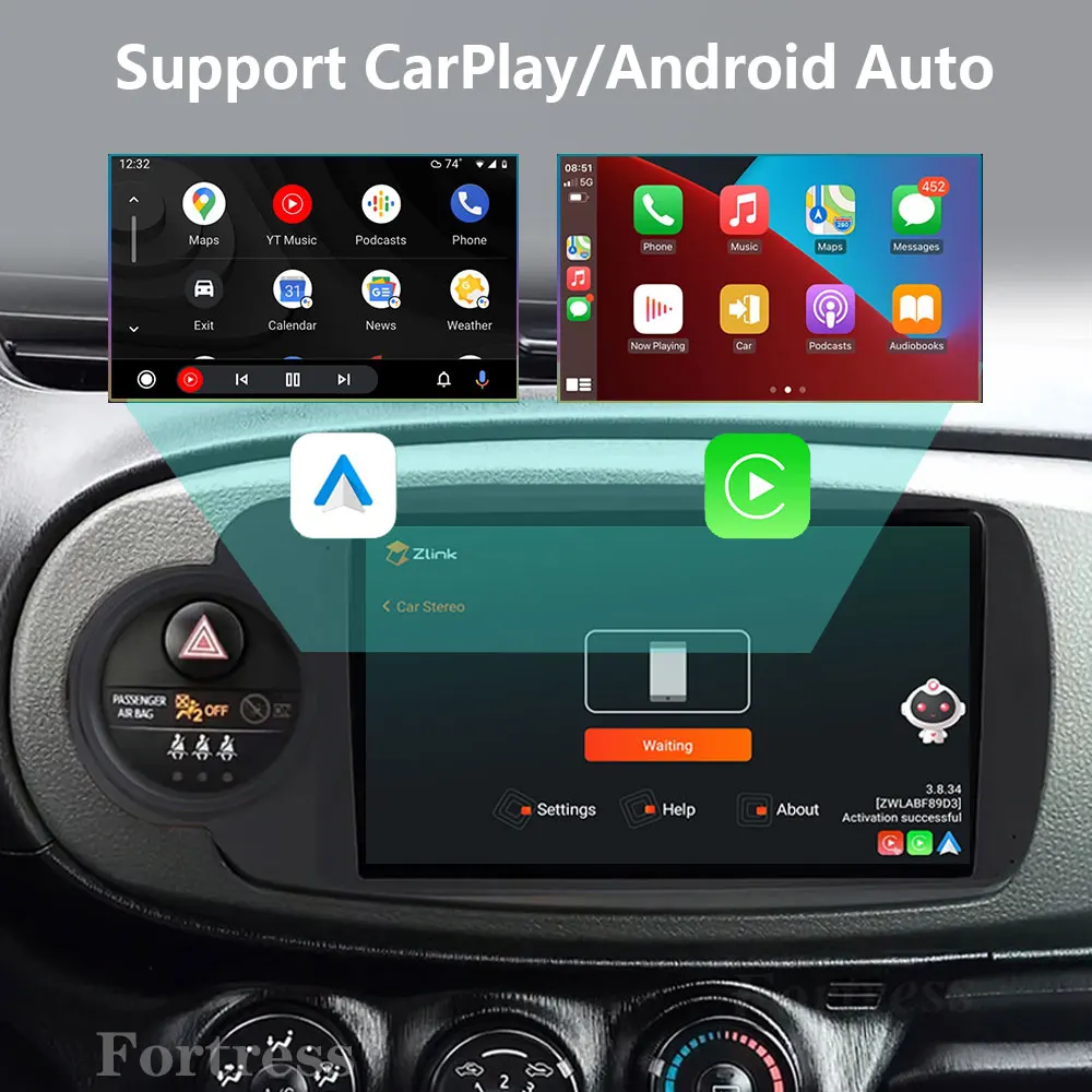 Android 13 Car Radio Multimedia Player For Toyota Yaris 2012 - 2017 RHD/LHD Android Auto Navigation GPS Autoradio Carplay WIFI