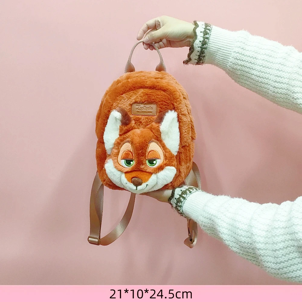 24 سنتيمتر مجنون Zootopia 2 جودي نيك أفخم دمية على ظهره الصبي Kawaii على ظهره الكرتون سعة كبيرة على ظهره الإبداعية هدية الكريسماس