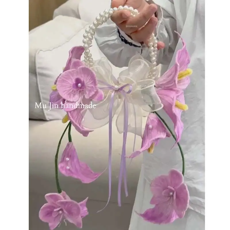 High-value twist stick bouquet DIY material bag engagement wedding photo props birthday gift for girl girlfriends