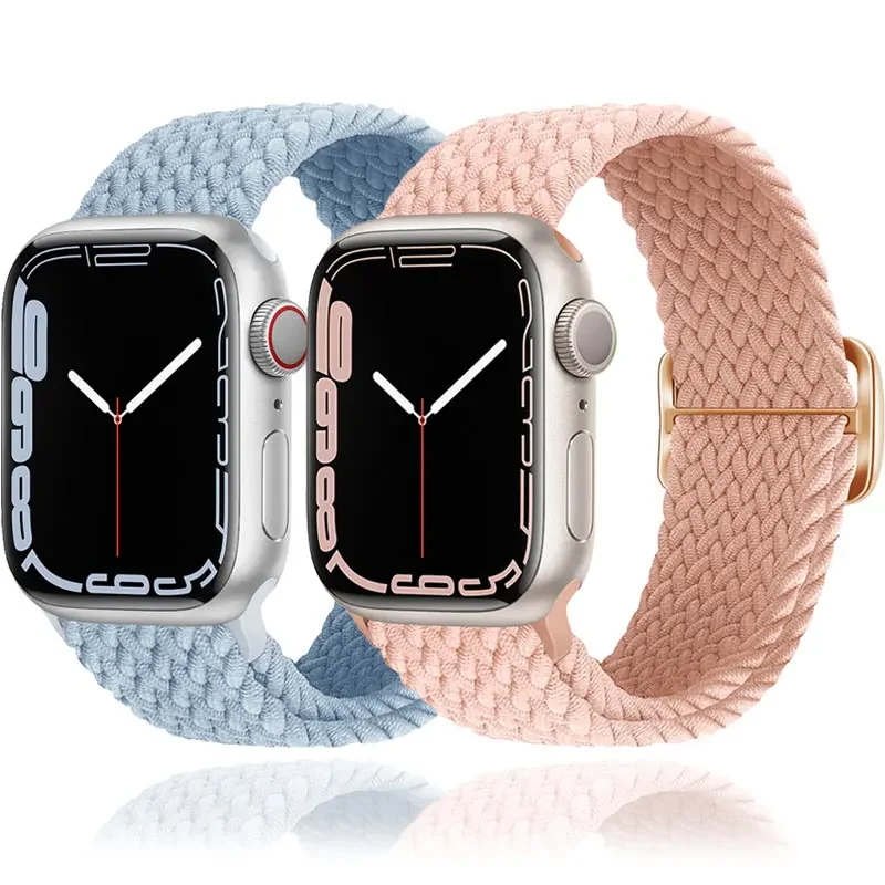 Stretchy Band for Apple Watch Strap 40mm 41mm 42mm 44mm 45mm 46mm 49mm Braided Elastic Bracelets iWatch Ultra 10 9 8 7 6 5 4 SE