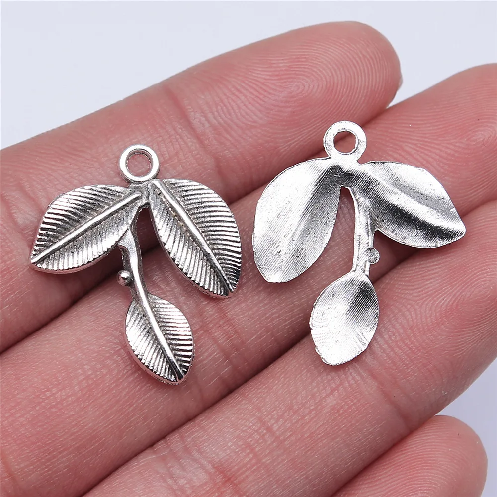10pcs Flower Branch Charms for Jewelry Making