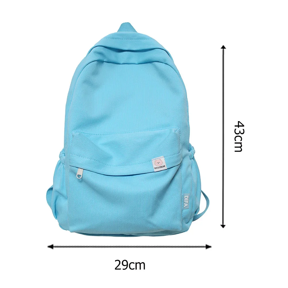 New Cotton Cloth Women Backpack Female Travel Rucksack Schoolbag for Teenage Girls Solid Color College Students Bookbag Mochilas