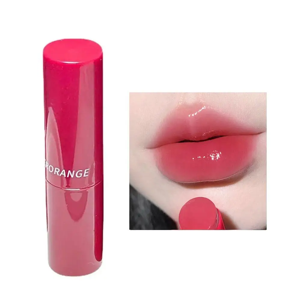 Água Luz Sólida Tinted Lip Balm, Gloss Glass Tea, Maquiagem Esmalte Cosméticos, Custom Brown Tint Vermelho, Novo, B4Z8