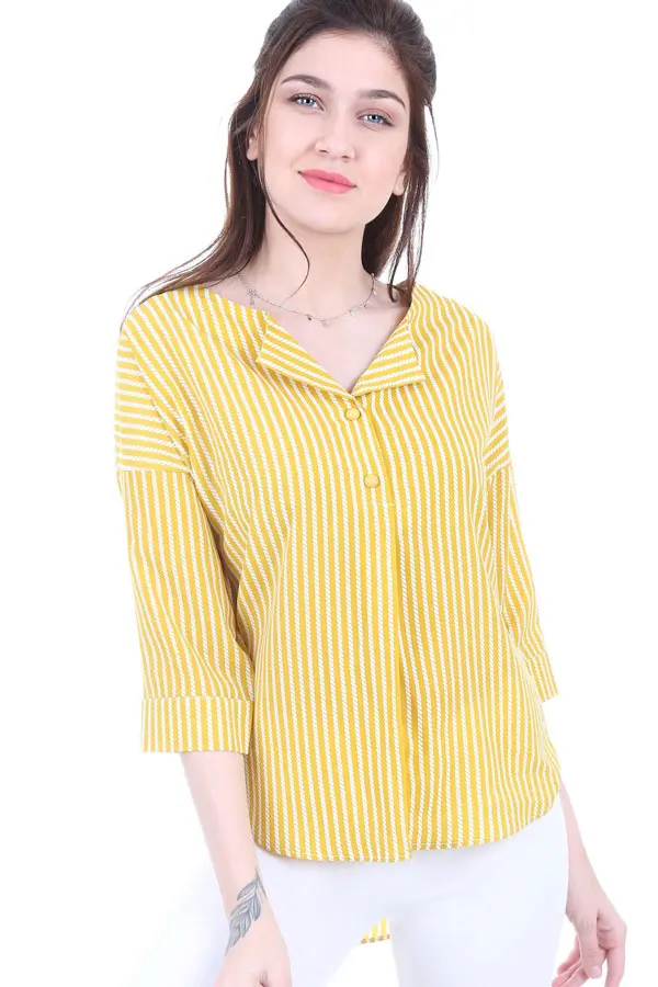 Top Button Blouse Fashion Women Blouses 2021 Blouses & Shirts Large Size Women Blouses Office Work Clothes