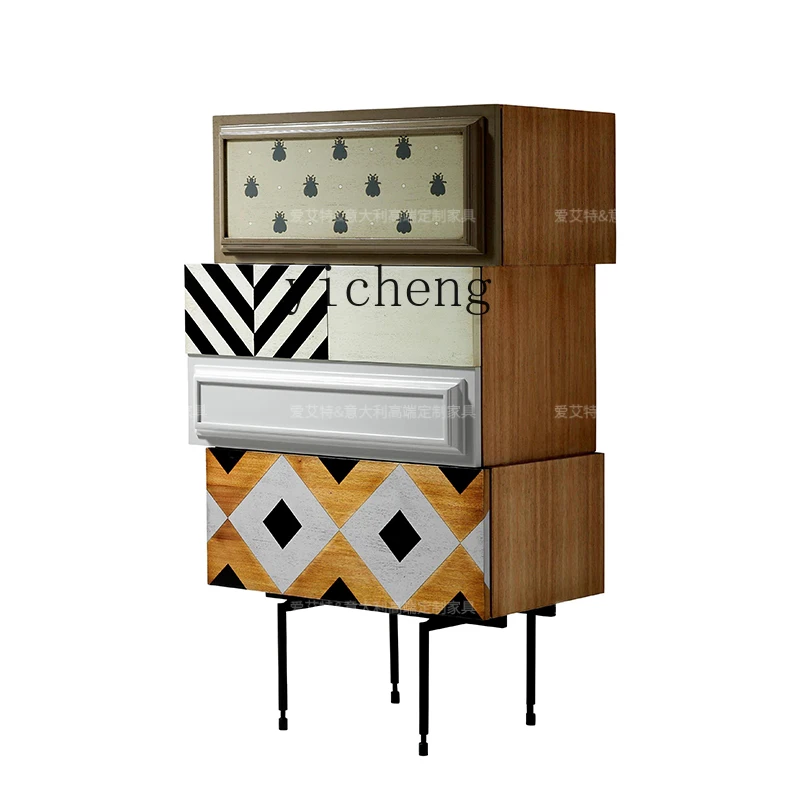 ZZ فن الصدر أثاث خزانة كلاسيكية إبداعية ديكور منزلي فاخر #5