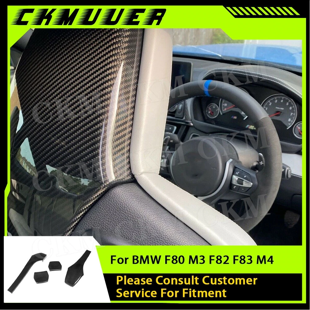 

Carbon Fiber Car Inner Seat Back Covers for BMW F80 M3 F82 F83 M4 F87 M2 M2C Sedan Coupe Convertible 2014-2019 Accessories
