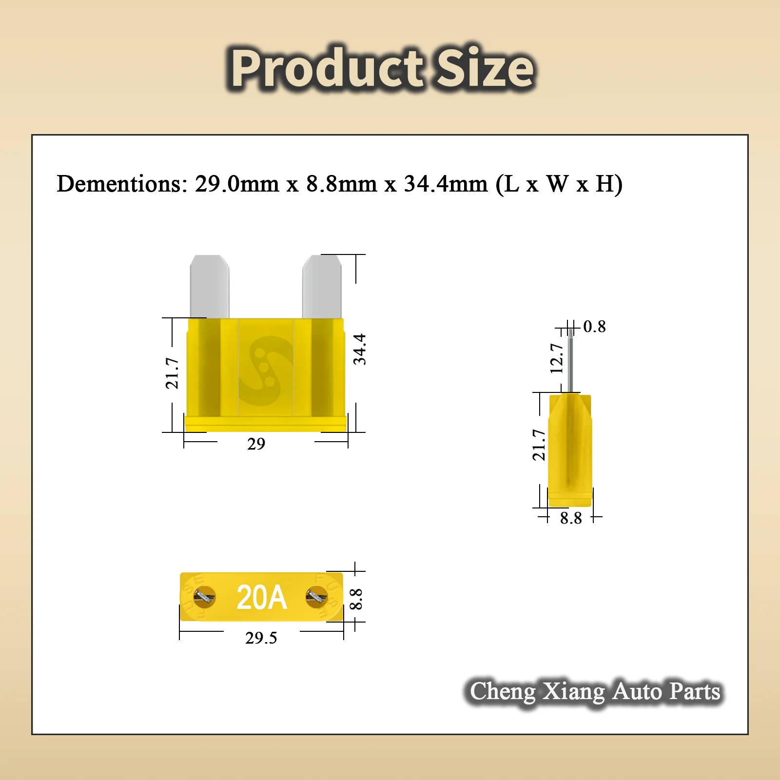 58V MAXI Blade Large Fuse 20A 25A 30A 35A 40A 50A 60A 70A 80A 90A120A Automotive Fuses for RV Marine Solar Inverter Camper view 3