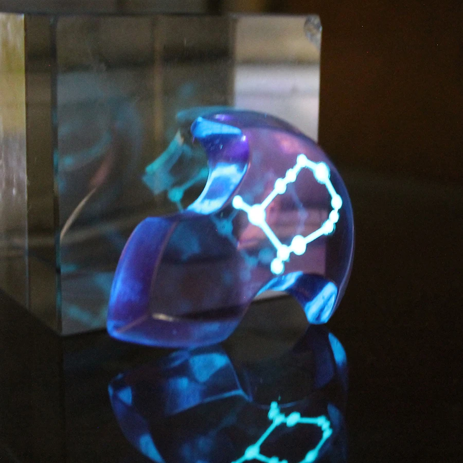 Final Fantasy 14 XIV Azem's Crystal Chain Necklace Glow In The