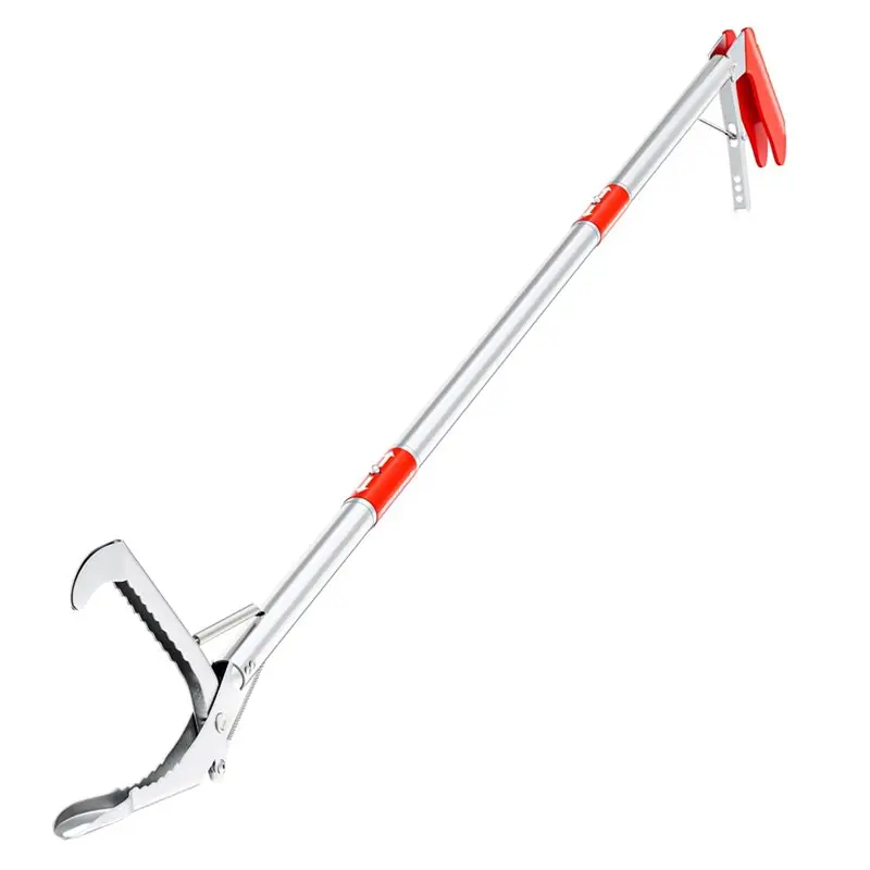 【HAPPY】Safe Handling Multi-Functional Snake Grabber 127Cm With Hook, Tongs, Pole,Reacher