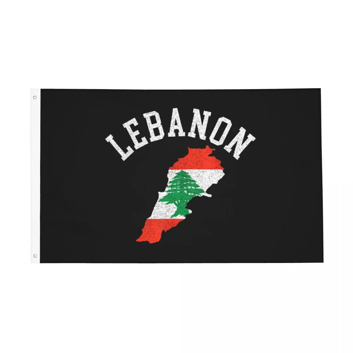 Patriotic Lebanon Flag Flags Double Sided Indoor Outdoor Banner Polyester Home Room Dorm Wall Decor 3x5 FT