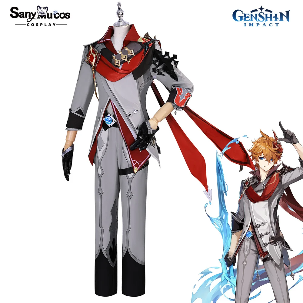 

IN STOCK SanyMuCos Tartaglia Cospaly Genshin Impact Tartaglia Dress Cospaly Outfit Comic-con Birthday and Holiday Gifts Plus Siz