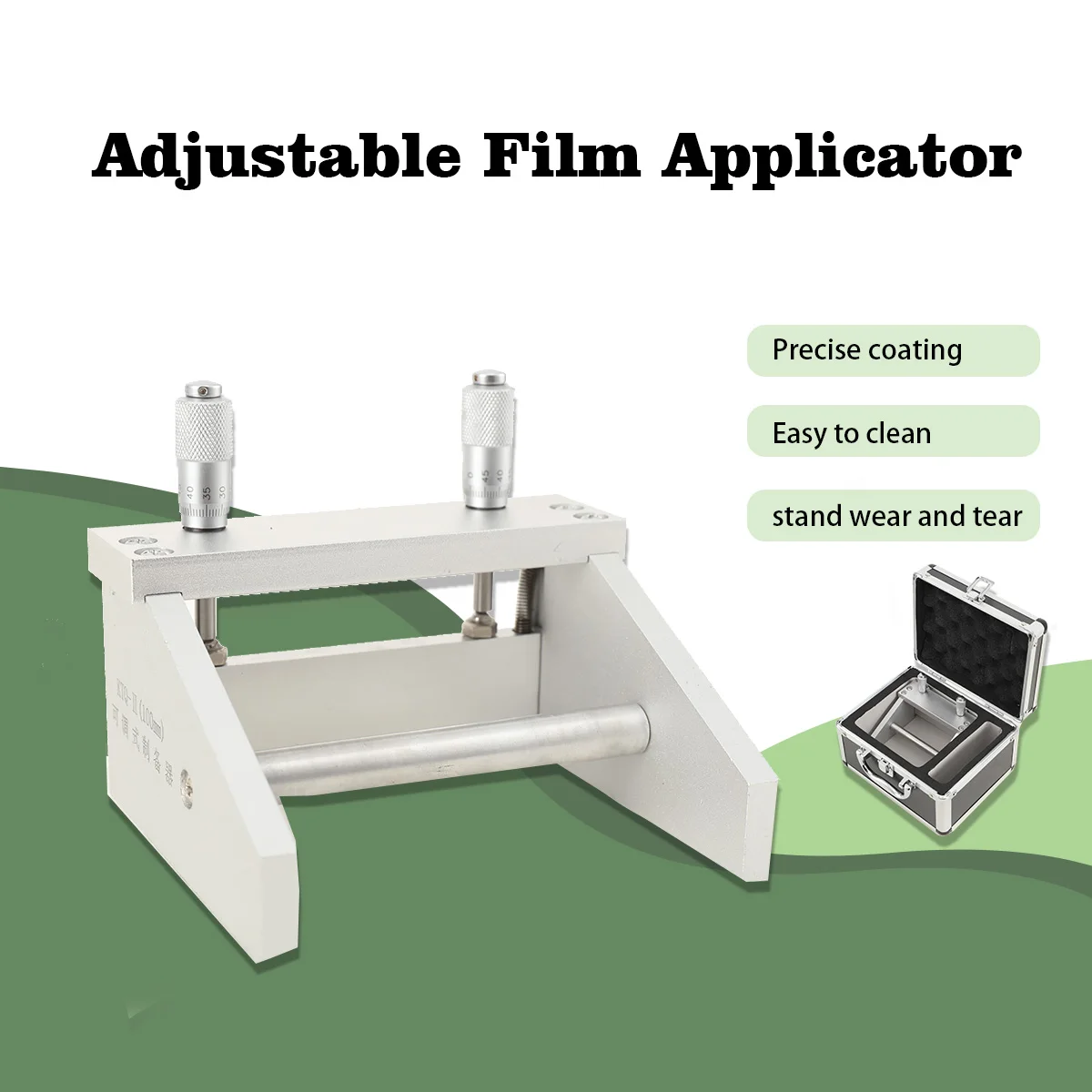 

KTQ-II Adjustable Preparer Aluminum alloy Wet Film Preparator film widths 50-300mm adjustable gap film applicator