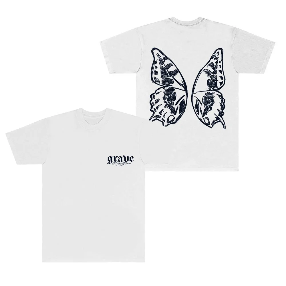 Avery Anna Grave T-Shirts Let Go Letters Tour 2025 Merch Women Men Fashion Short Sleeve Tee
