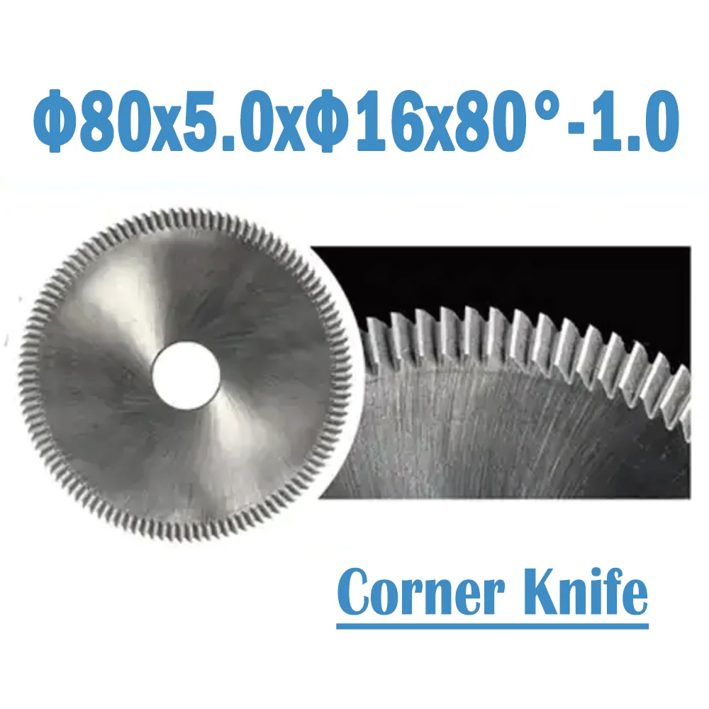 80x5.0xΦ16x80°-1.0 Key Machine Cutter HSS M35 Corner Knife Suitable For RY45/RY66/RY100/RY256/ILco KD40/KD50/KD71/Borkey