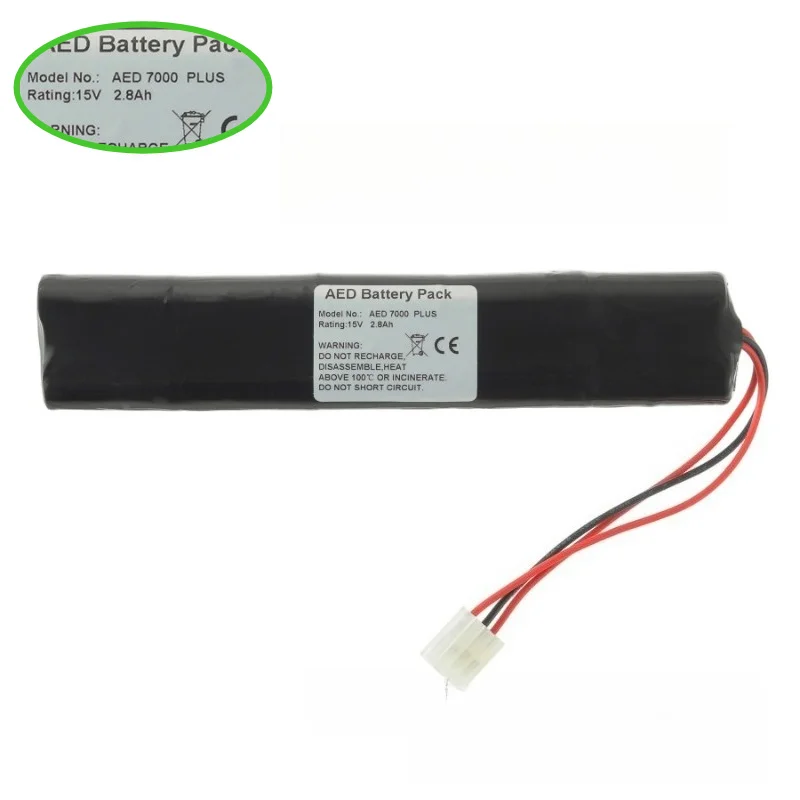 High Quality CR123A-5X2 Battery 15V 2800mAh for M&B AED7000 Plus, AED 7000 Plus, Meditech Defi 6 Replacement Battery