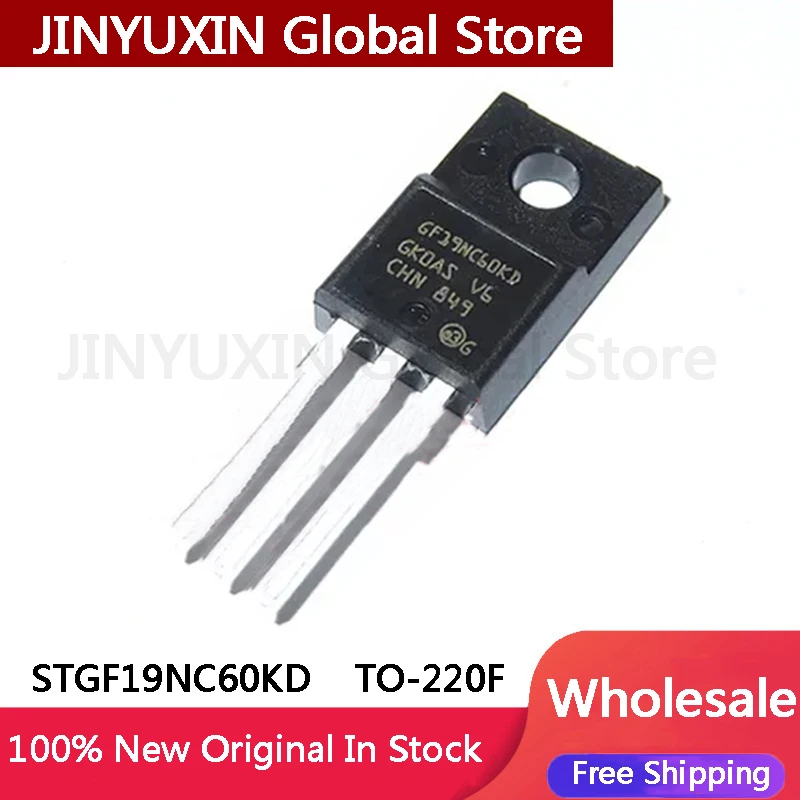 5-100Pcs STGF19NC60KD GF19NC60KD STGF19NC60 19NC60KD 19NC60 TO-220F IC Chipset In Stock Wholesale