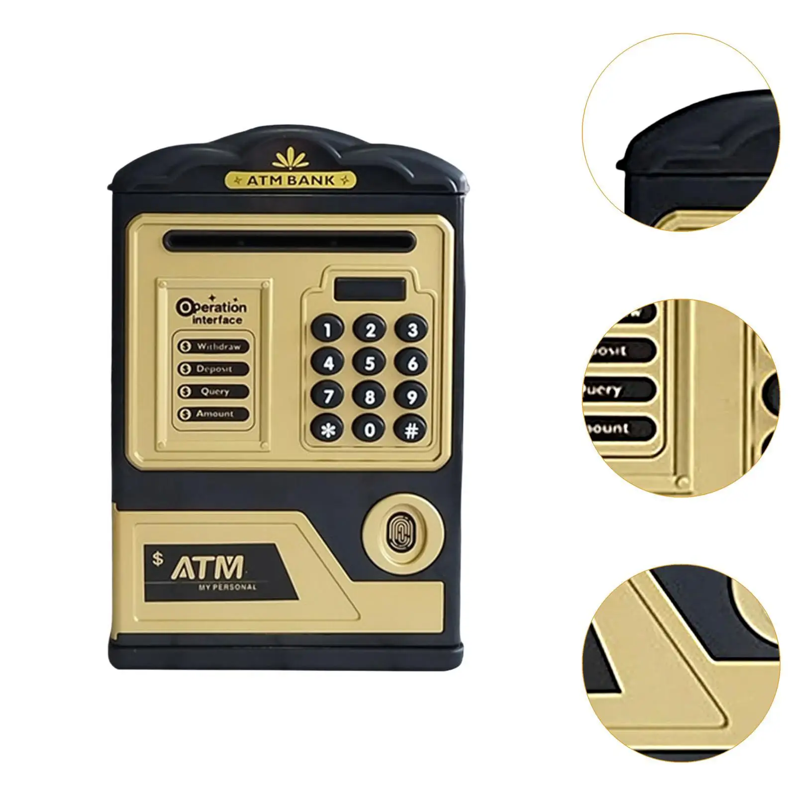 Cofrinho para presentes de aniversário infantis com bloqueio de código de senha e conta automática