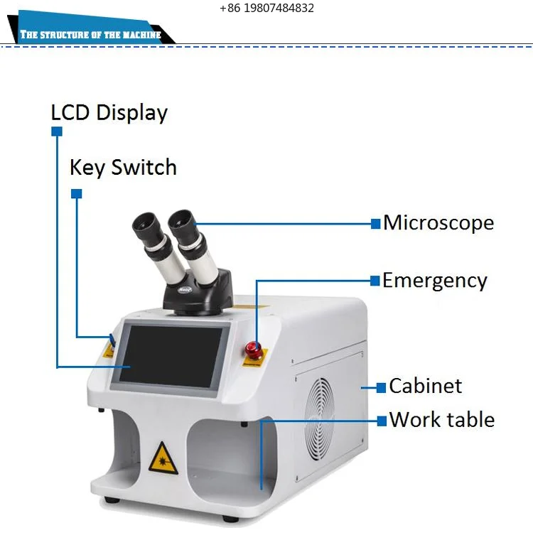 Repair Welding Machine for Platinum Jewelry Casting Portable 60W YAG Spot Welder for Gold Silver Jewelry