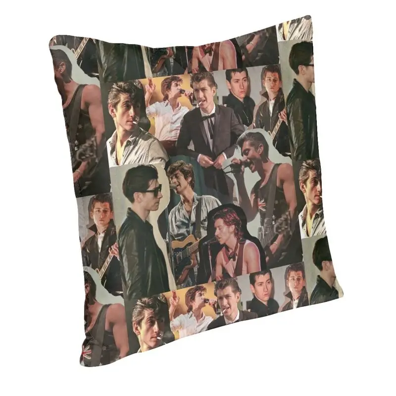 Arctic Monkeys Collage Cushion Cover 45x45cm Home Decor 3D Printing Rock Band Throw Pillow Case for Living Room Double Side