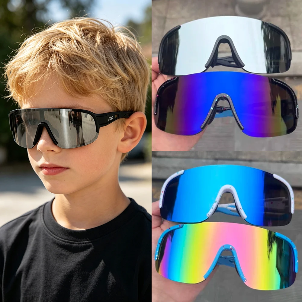 

New Children Cycling Glasses Outdoor Sports Sunglasses Teenager UV400 Eyewear Boy Girls Road Bikes Cycling
