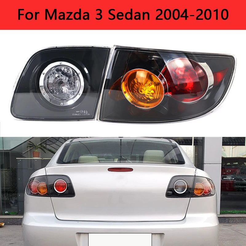 Car Rear Turn Signal Warning Brake Reversing Lamp Tail Light Housing No Bulb For Mazda 3 Sedan 2004-2010