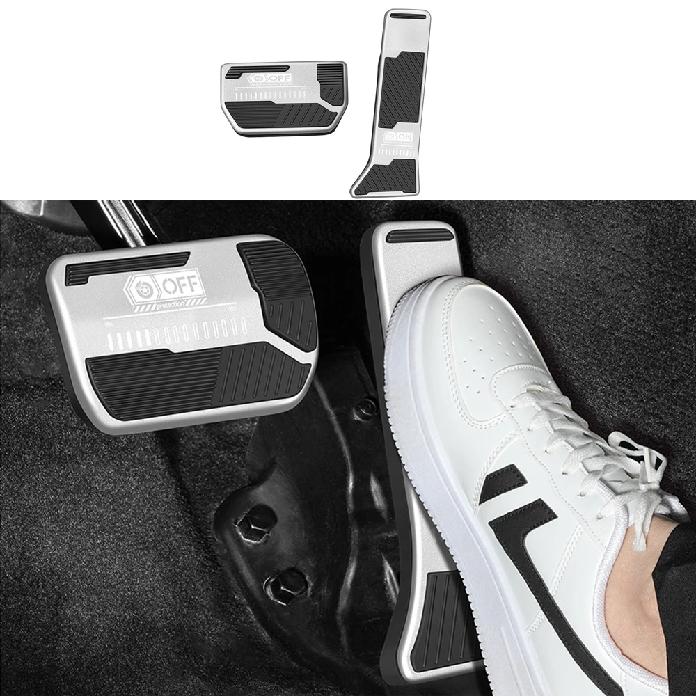 

Car Modification Accelerator Brake Pedal Cover Fit for BAIC JISHI ADAMAS 2025 2026 Aluminum Alloy Brake Throttle Brake Cover