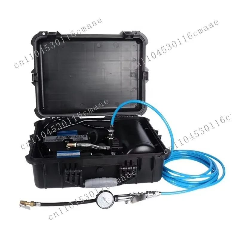 4X4 Off-Road Automatic Tire Inflator, Portable Air Pump DC 12V Metal Air Compressor with Plastic Case