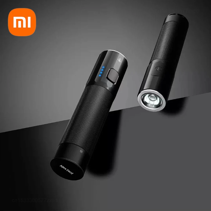 Xiaomi Nextool Flashlight Outdoor Strong Light Portable Flashlight 1200lm Rechargeable Aluminum Alloy Zoomable Light Waterproof