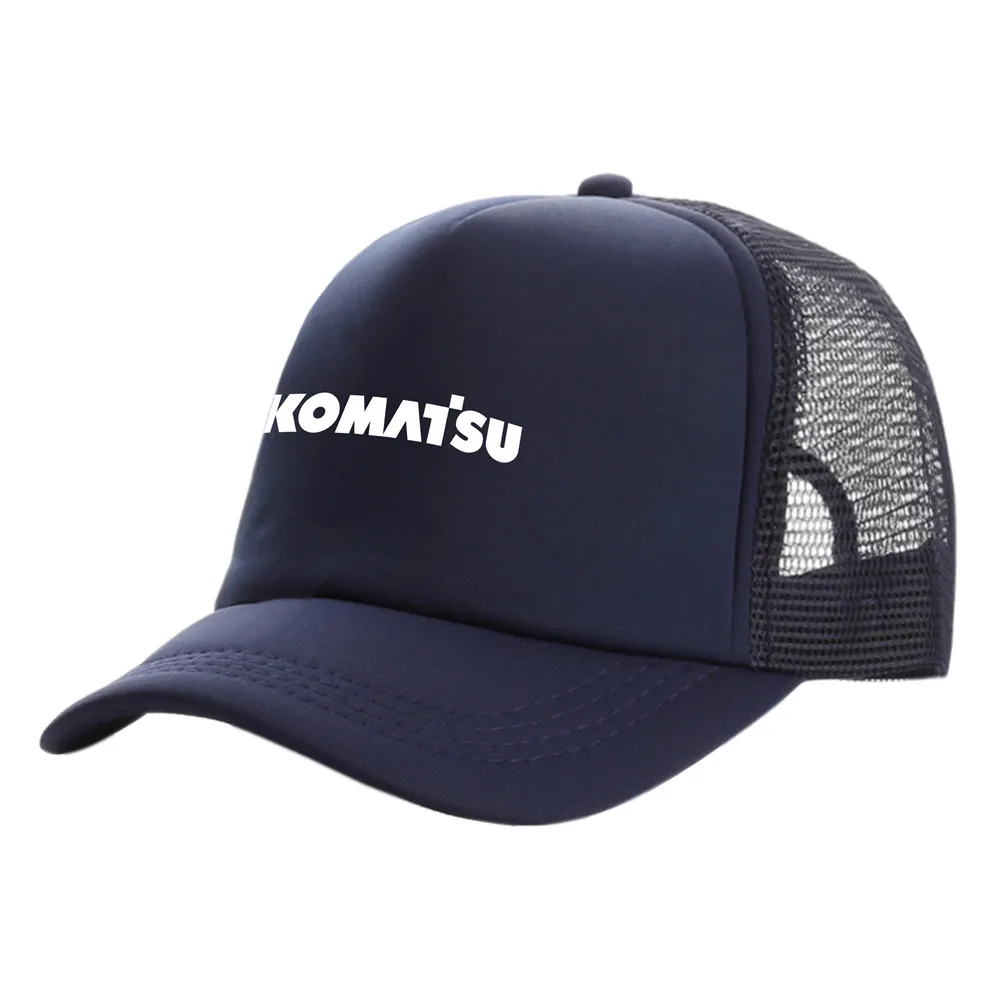 Komatsu Trucker Cap Men Hat Baseball Caps Cool Summer Unisex Mesh Net Hat MZ -537