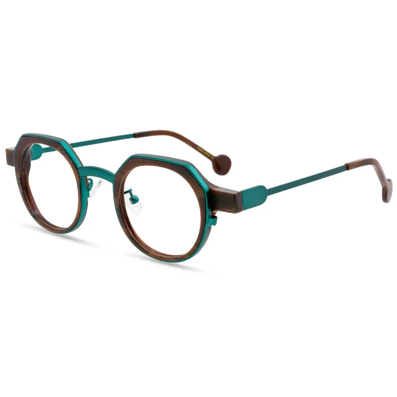 

2025 Fashion Candy Color Acetate Round Glasses Frame for Women High-quality Retro Metal Men Myopia Reading Prescription Eyewear