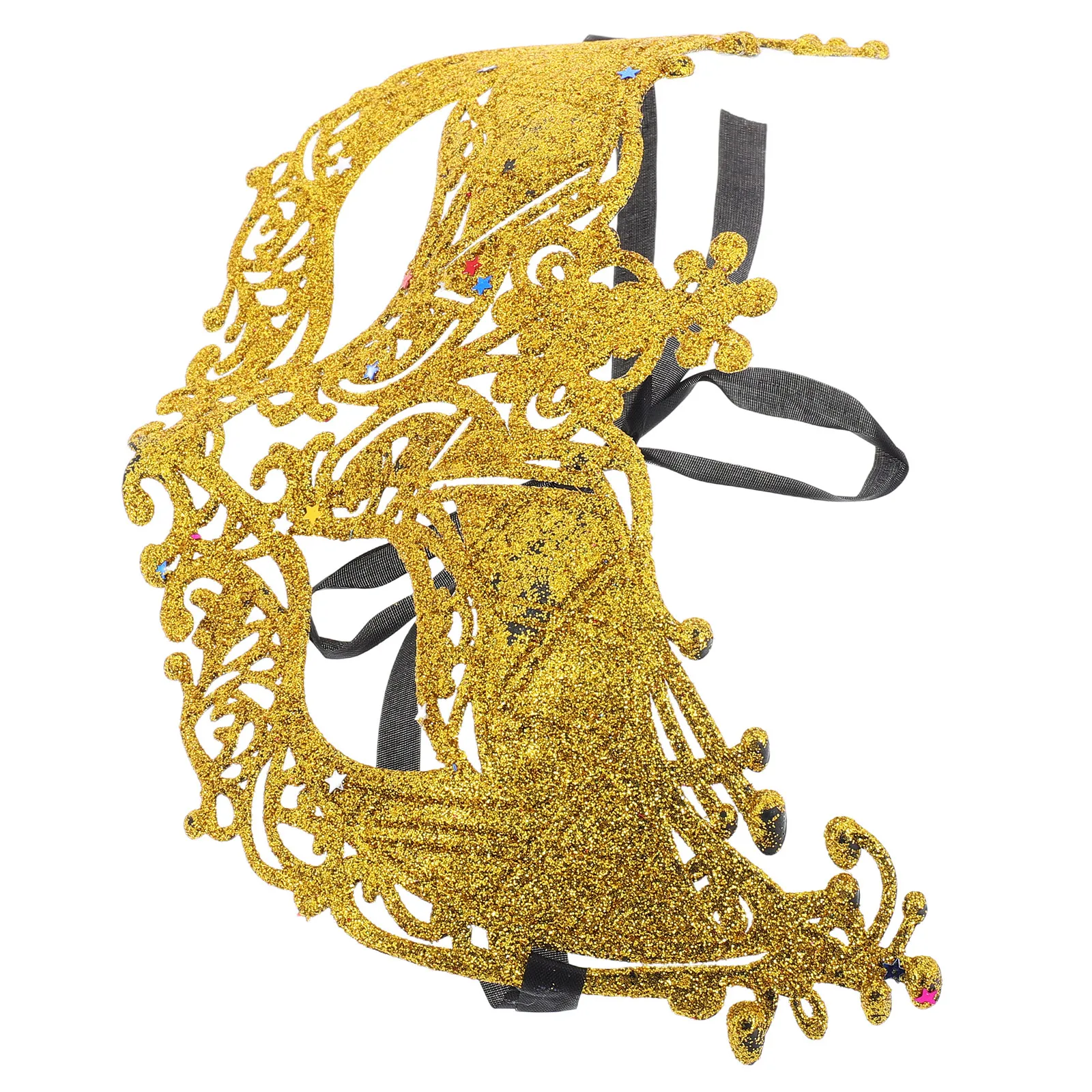 

Карнавальная маскарадная маска с блестками и узором лисы, легкая, удобная, для Хэллоуина, выпускного бала, танцев, театральных постановок, фотосессий