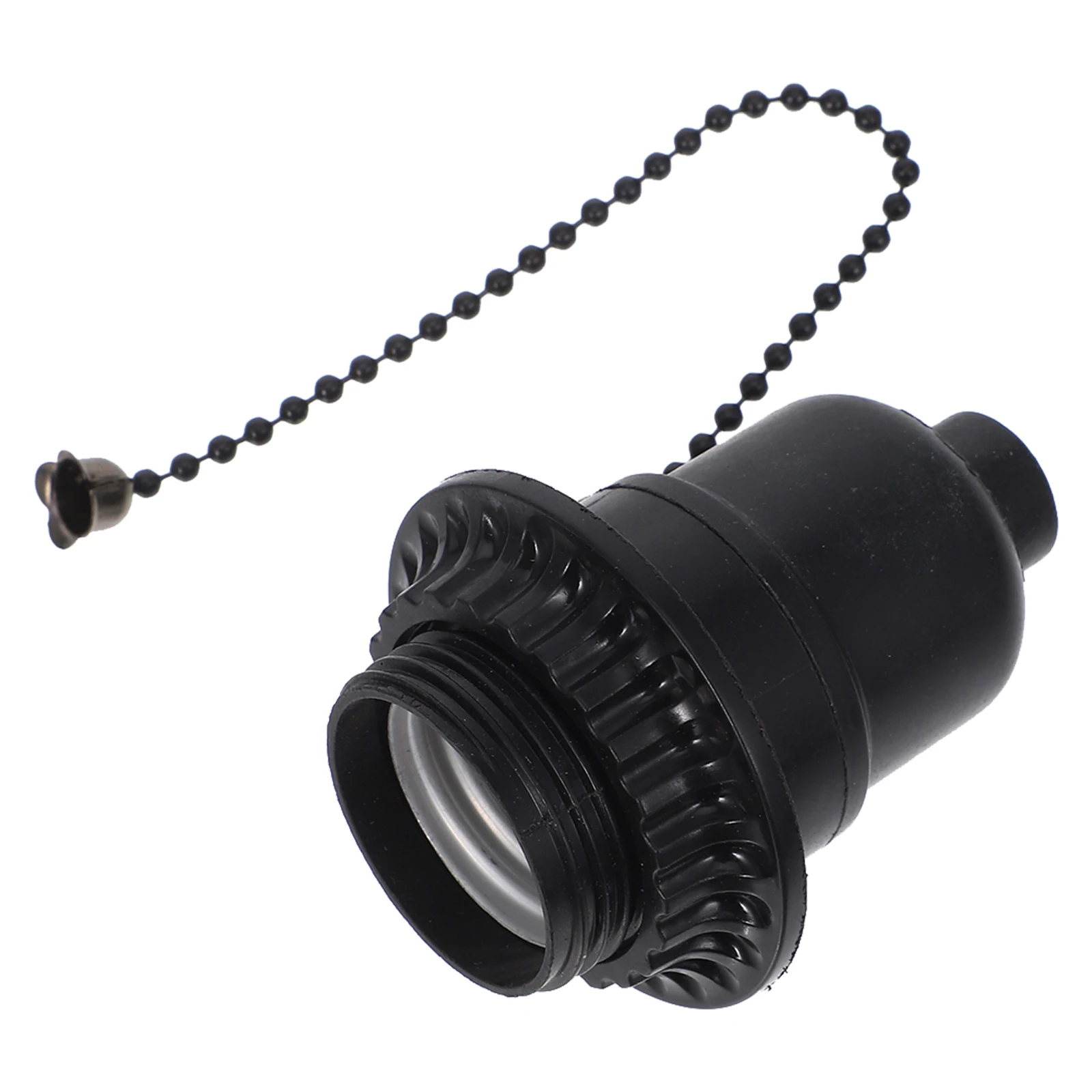 

Black Pull-wire Switch Bulb Light Base Holder E26E27 Universal Metal Lampholder Compact Durable Safe Efficient Lamp Socket