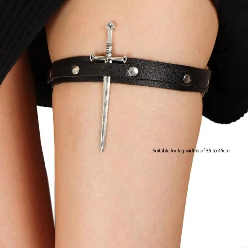 Trang sức chân thanh kiếm kim loại độc đáo Hoàn hảo cho Halloween và các chương trình sân khấu Lễ hội âm nhạc Đạo cụ chụp ảnh