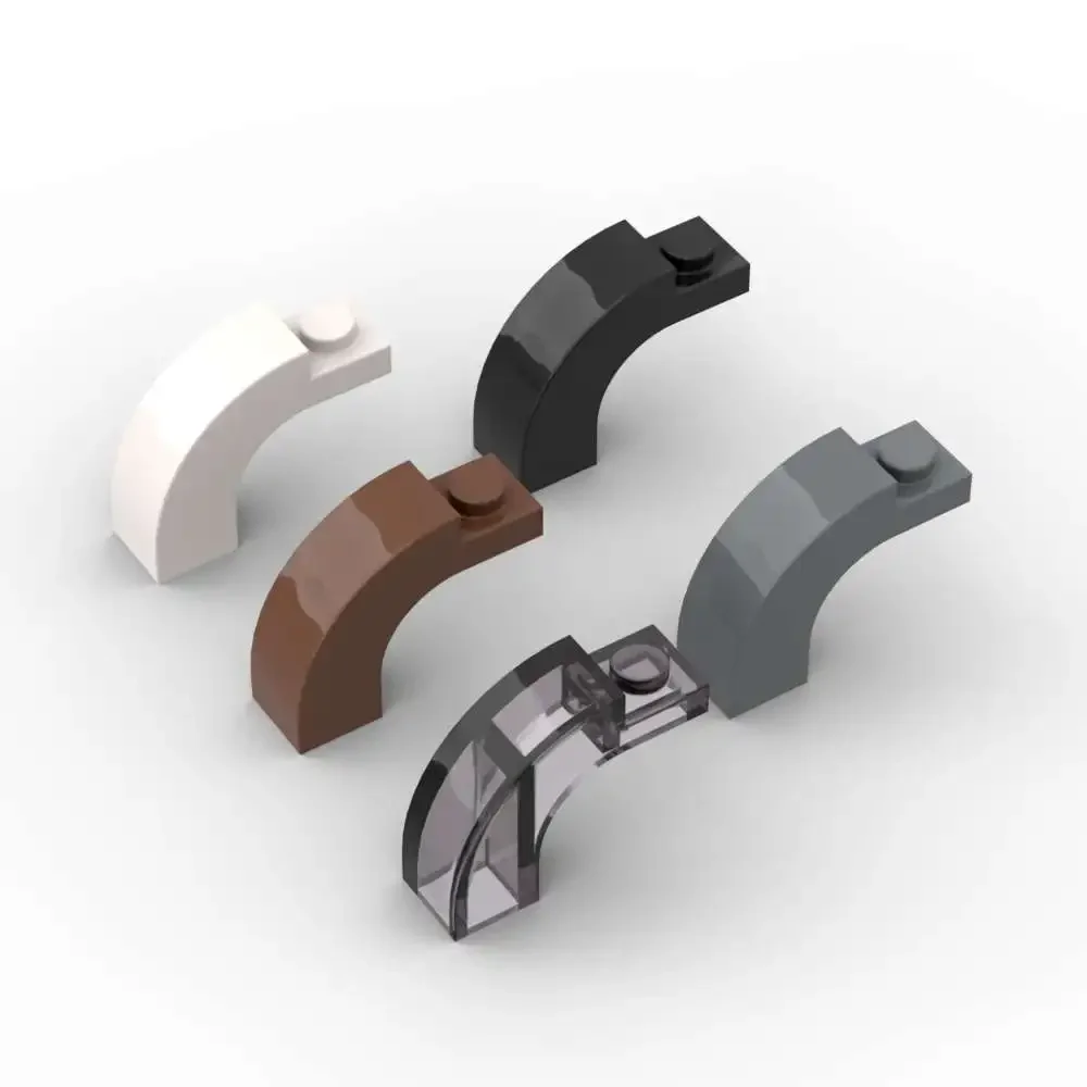 MOC 10 قطعة 92903 قوس الطوب المنحني 6005 1x3x2 التراص استبدال بنة تحويل لعب الكبار الأولاد هدايا العيد