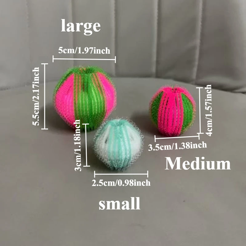 4/6PCS Anti winding Clothes Sucking Balls EnhanceFrictionForce Hair Removal BallDrumWashing MachineStickyDebris To Remove Dirt