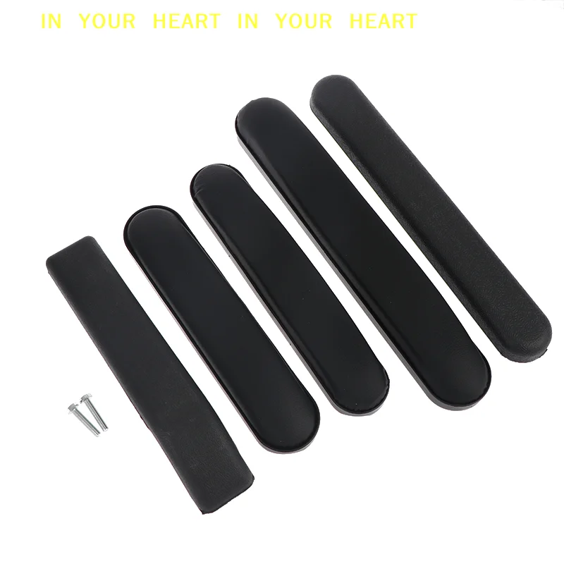 【X】1Pc Wheelchair Armrest Pad Sponge Leather Universal Fit Easy Install Spare Arm Rest Without Screw for Office Chairs