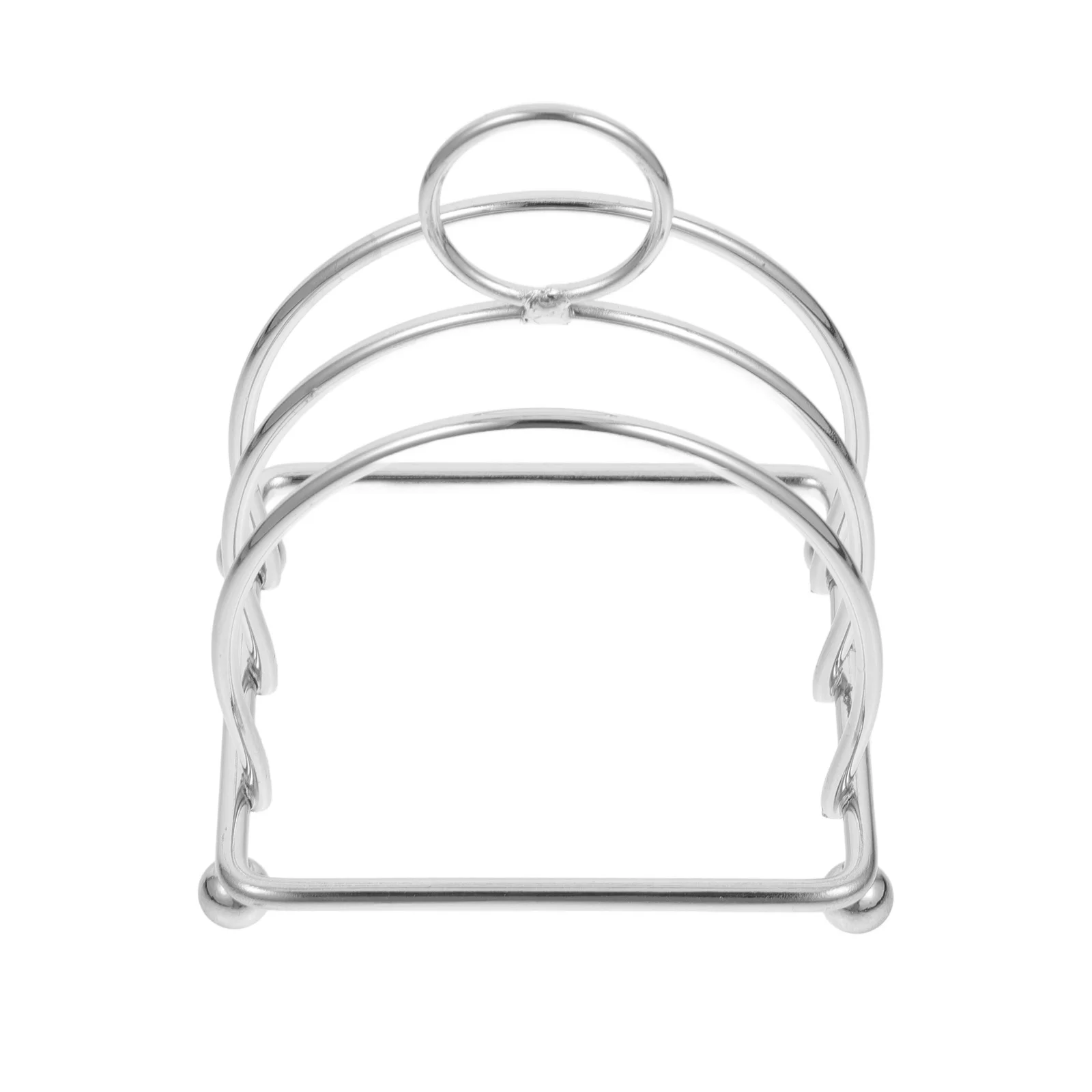 

Stainless Steel Toast Holder Rack Multi-Functional Bread Stand Kitchen Organizer for Bread Slices Books Recipes