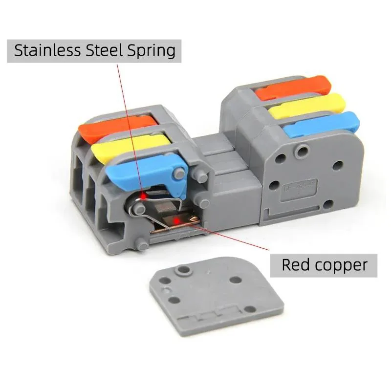 1PC Docking Plugging Wire Connectors Quick Electrica Wiring Terminals 1 2 3 4 5 6 Pins Push-in Splicing LED Cable Butt Splitter
