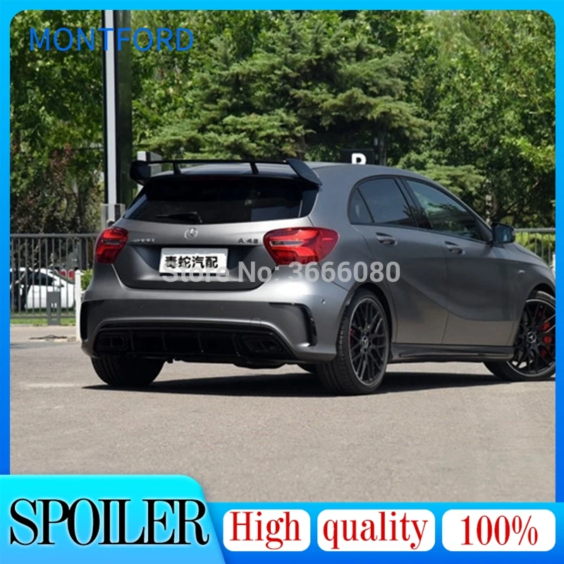 

ABS Rear Spoiler Wing Lip Trunk Cover For Mercedes Benz A Class W176 A160 A180 A200 A250 A45 AMG 5-door Hatchback 2013-2018